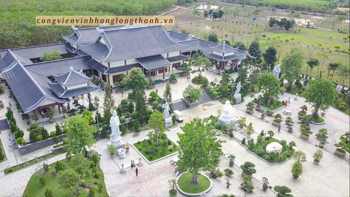 Thiền viện trúc lâm Long Đức – bên trong dự án Hoa viên vĩnh hằng long thành