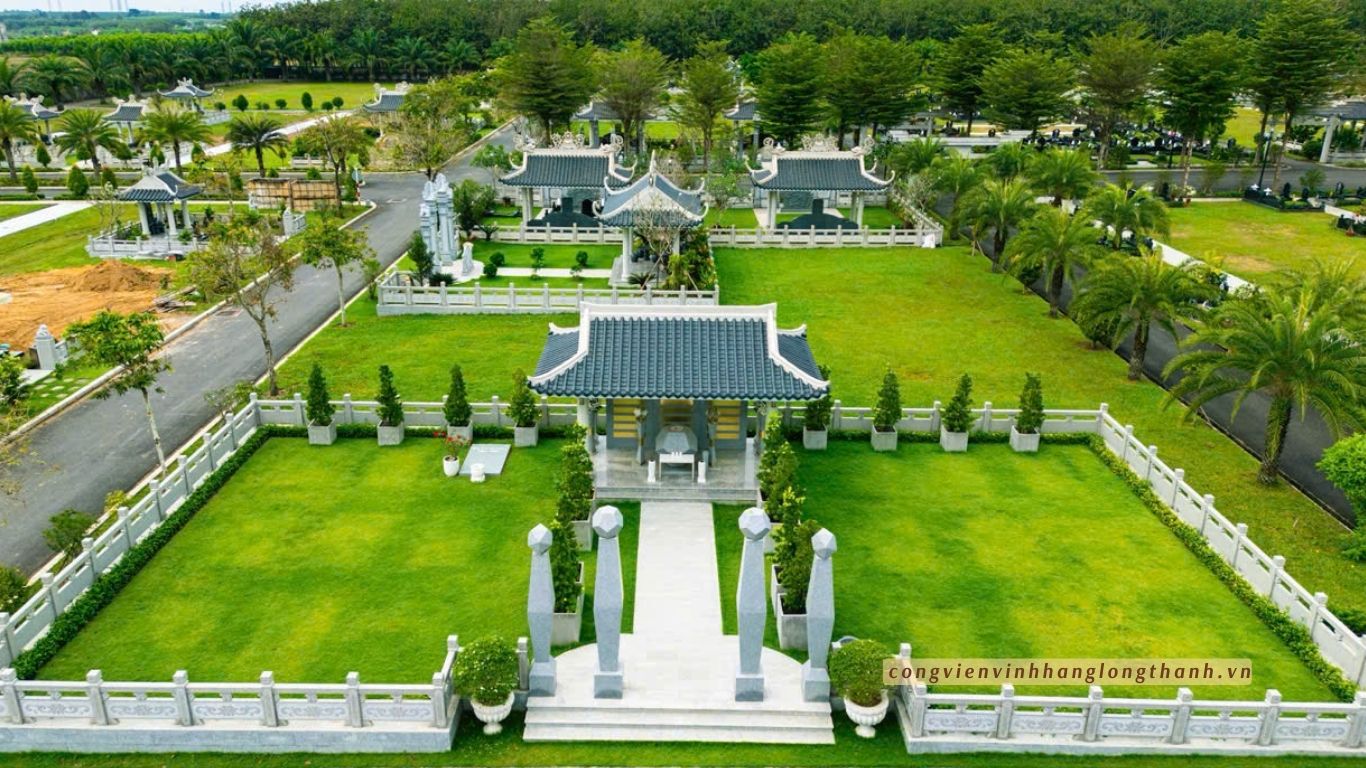 Hình ảnh dự án công viên nghĩa trang sinh thái Long thành chụp từ flycam